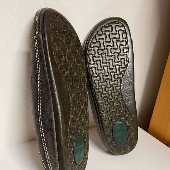 leather slip on slipper birkenstock style - Picture 6 of 13